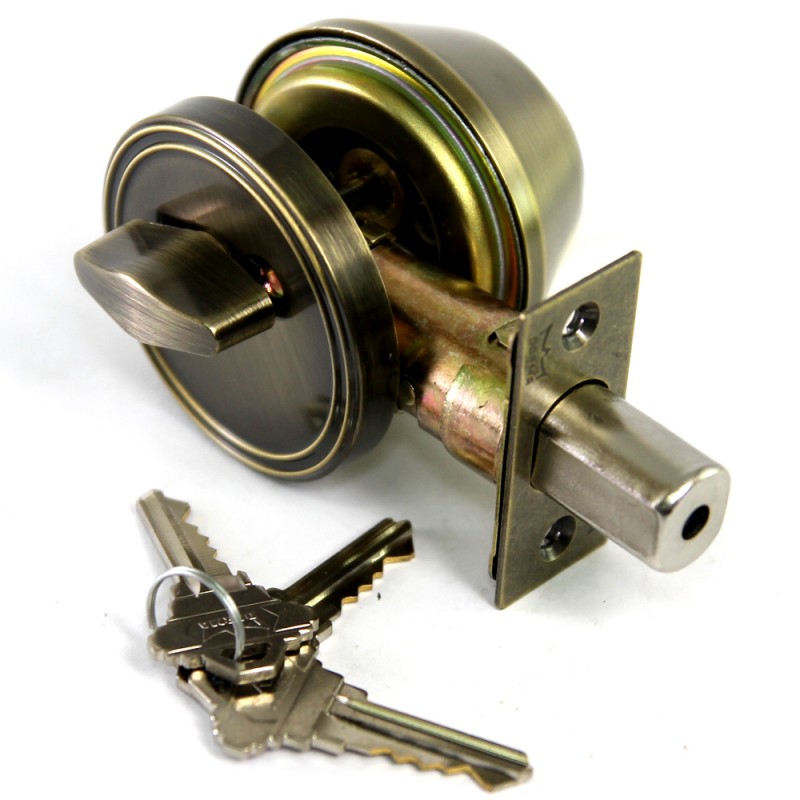 Dorma Single Cylindrical Deadbolt DB301 Single Finishes US5 Standard Satin Brass